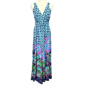 Lilly Pulitzer Giorgina Maxi Dress Multi Ride The Wave Engineer NWT Size 10